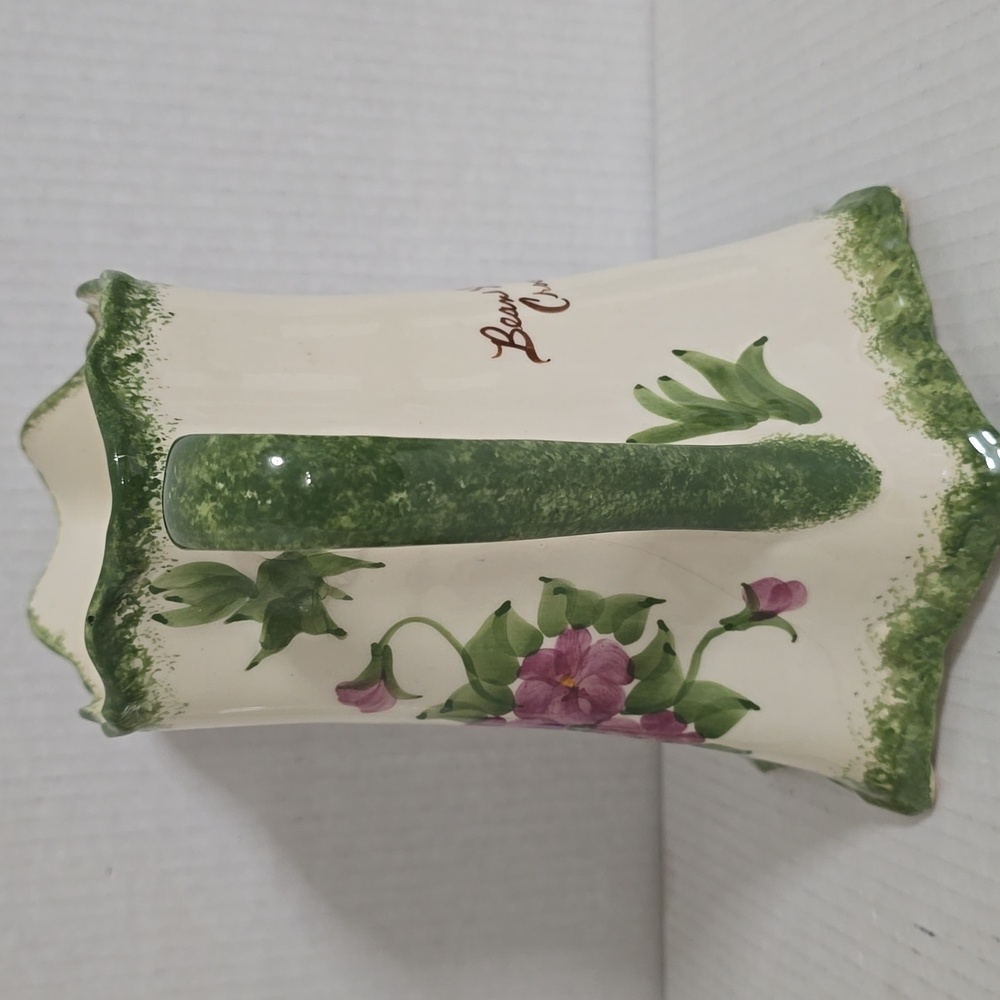 Vintage Hand Painted Large Cash Family Blue Ridge Pottery Floral Pitcher - Picture 4 of 16